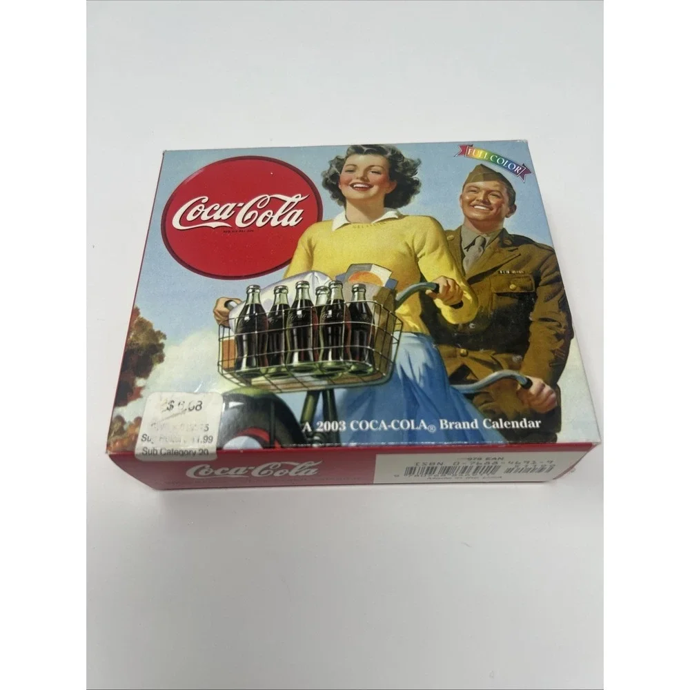 NIB 2003 Coca-Cola Brand Desk Calendar Full Color Advertising Company History